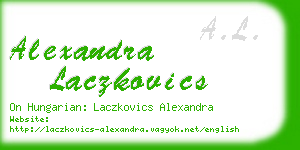 alexandra laczkovics business card